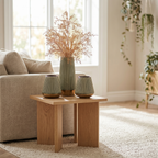 Sage Green Ribbed Ceramic Vase Set with Glossy Glaze (Set of 3)