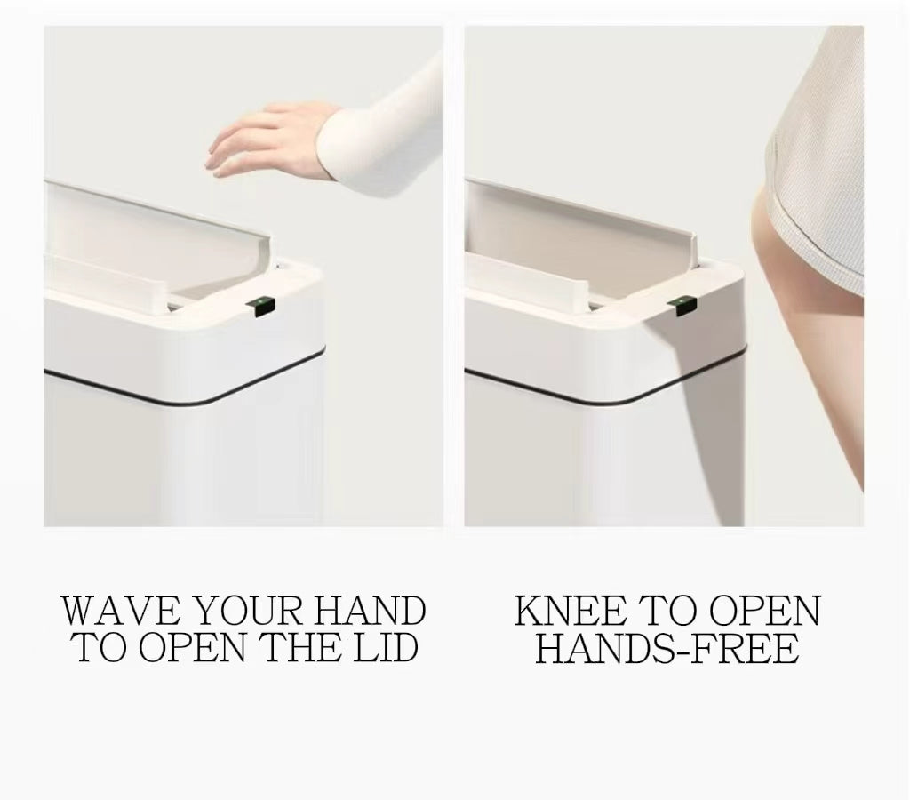Smart Touchless Bin 12L – Hands-Free Motion Sensor Rubbish Bin