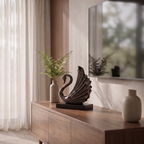 Modern glossy bronze swan home decor piece – Adorn Designs