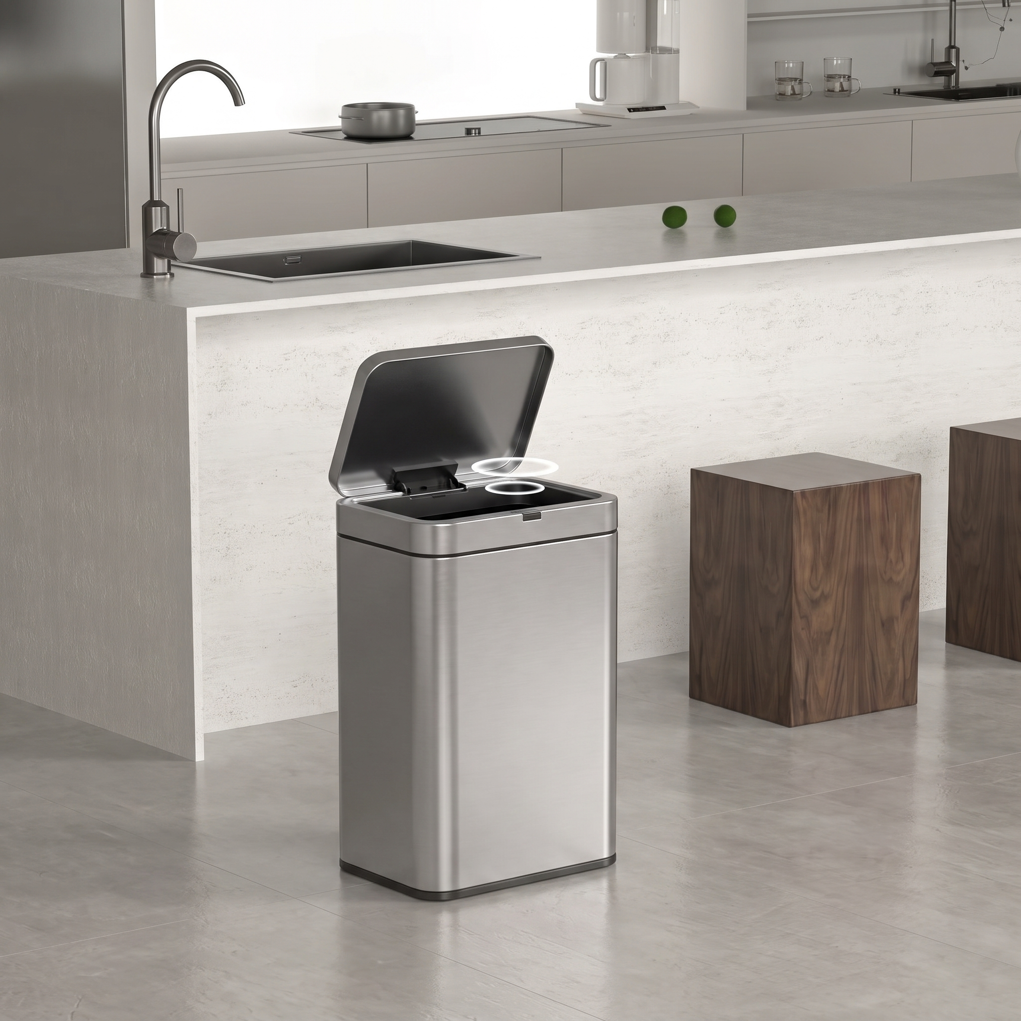 Touchless Bin Silver (20L)