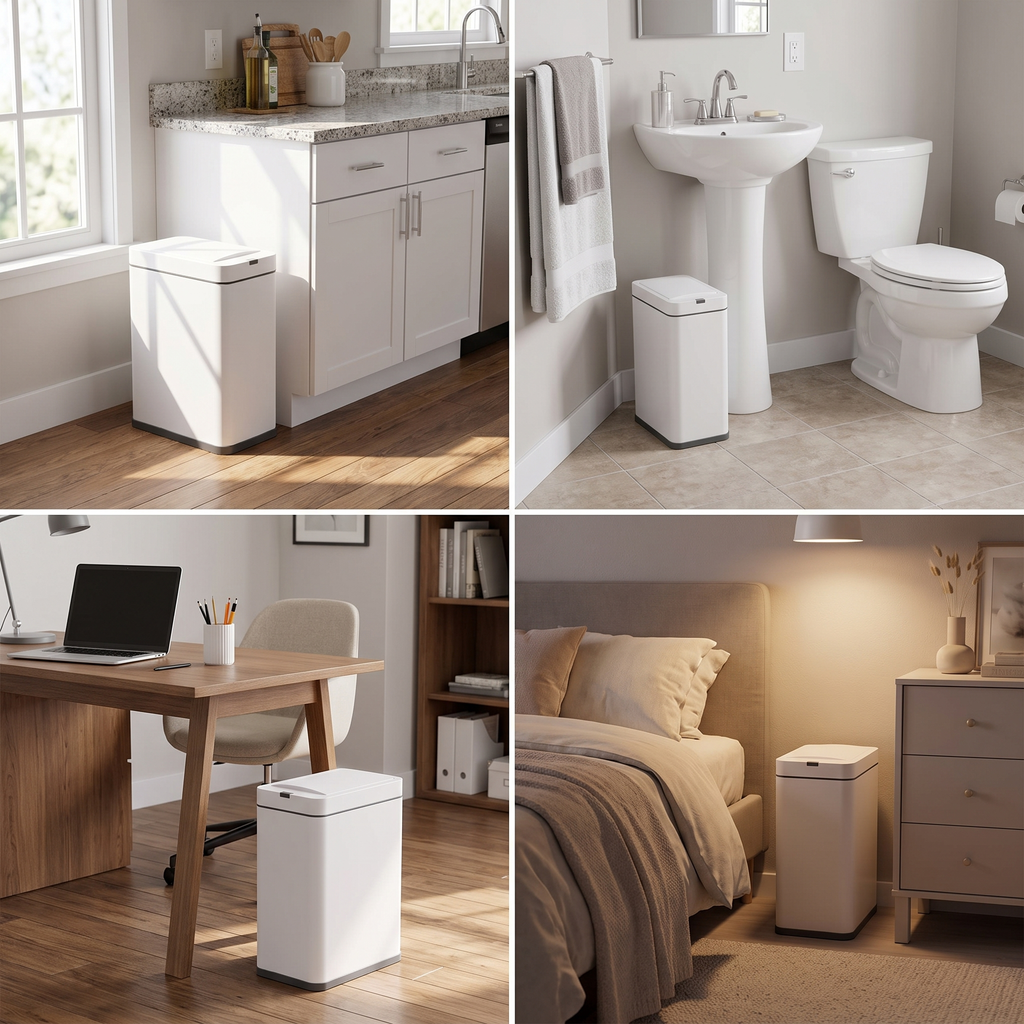 Smart Touchless Bin 12L – Hands-Free Motion Sensor Rubbish Bin